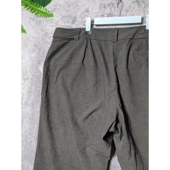 LANE BRYANT Women Dress Pants Solid Green Straight Leg Flat Front SIZE 22 - Picture 4 of 12